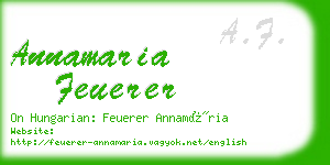annamaria feuerer business card